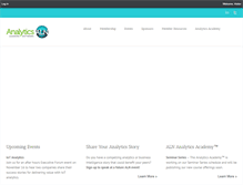 Tablet Screenshot of analyticsleaders.com